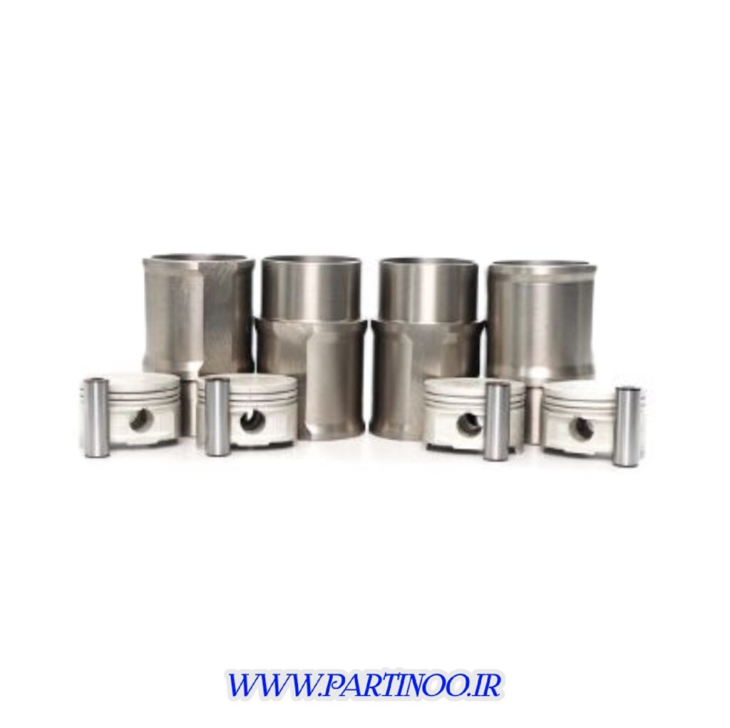 پیستون گرید B سایز استاندارد با بوش و گژن پین موتور TU3-JPK پژو 206 تیپ 2 (چهارعددی) برند عظام